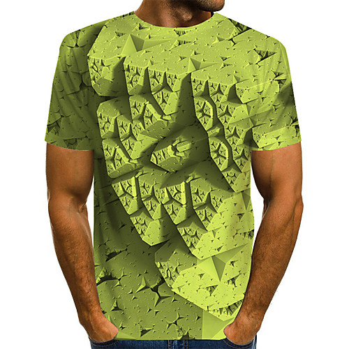 

Men's Daily Basic T-shirt - 3D Rainbow