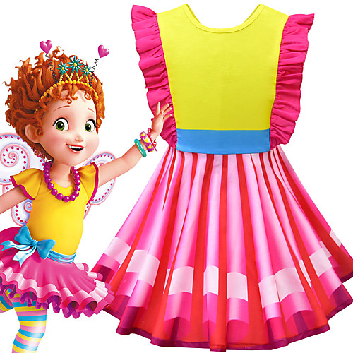 

Fancy Nancy Dress Cosplay Costume Girls' Movie Cosplay Cosplay Costume Party Red Dress Polyster