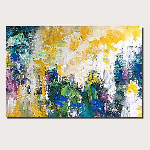 

Oil Painting Hand Painted - Abstract Landscape Comtemporary Modern Stretched Canvas