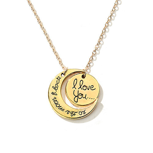 

Women's Necklace Friends European Romantic Casual / Sporty Sweet Chrome Gold Silver 46 cm Necklace Jewelry 1pc For Street Festival