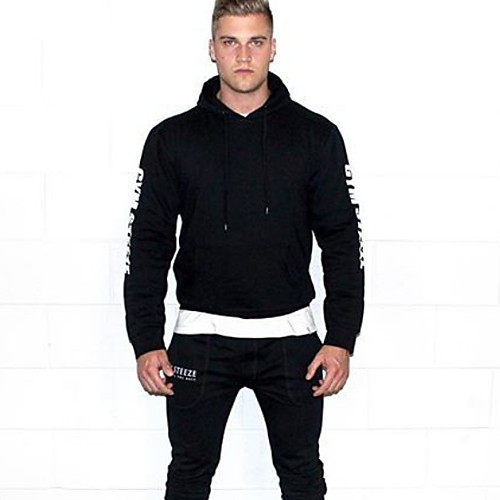 

Men's Casual Hoodie - Letter Black US32 / UK32 / EU40