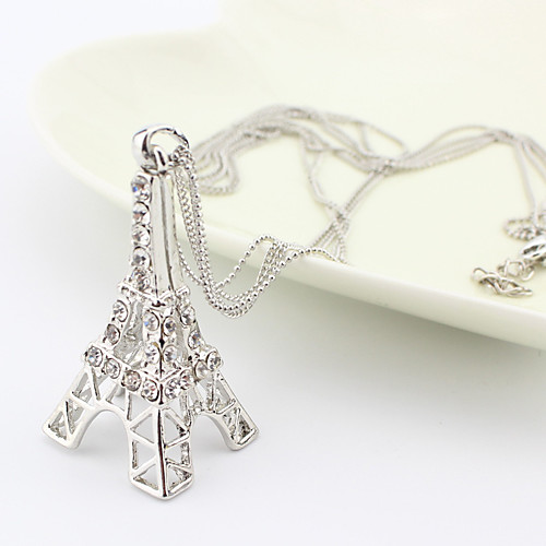 

Women's Necklace Friends European Romantic Casual / Sporty Sweet Chrome Silver 56 cm Necklace Jewelry 1pc For Street Festival