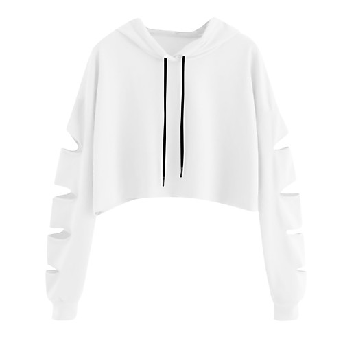 

Women's Casual Hoodie - Solid Colored Yellow S
