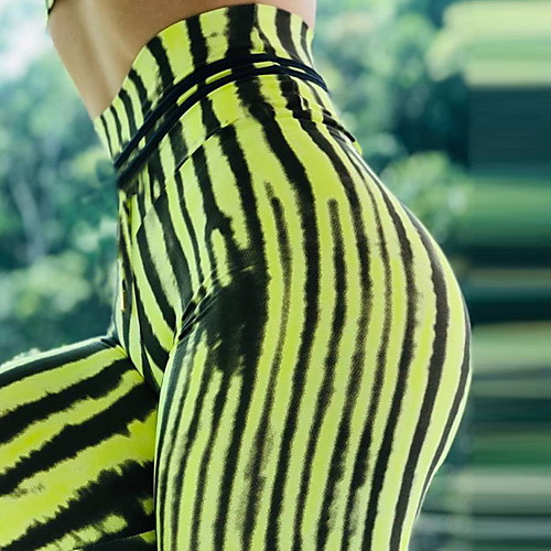 

Women's High Waist Yoga Pants Winter 3D Print Black / Yellow Running Fitness Gym Workout Leggings Sport Activewear Quick Dry Butt Lift Tummy Control High Elasticity Skinny