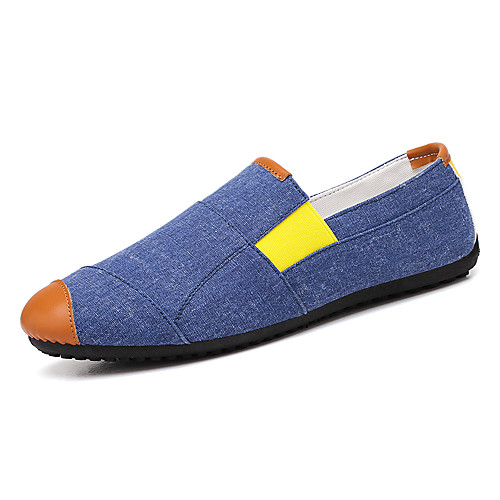 

Men's Canvas Summer Casual Loafers & Slip-Ons Walking Shoes Breathable Blue / Black