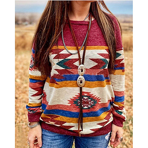 

Women's Basic Sweatshirt - Color Block Wine S