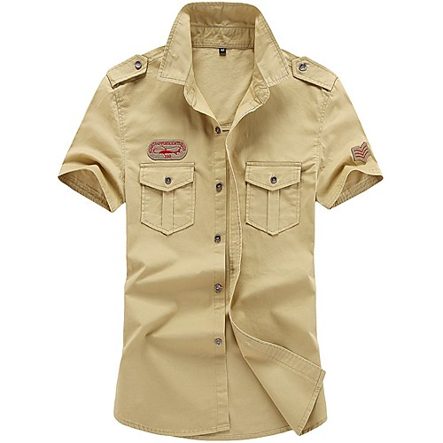 

Men's Daily Shirt - Solid Colored Army Green