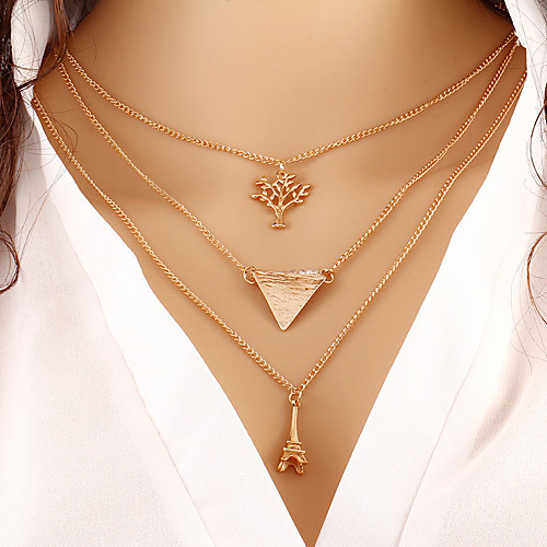 

Women's Pendant Necklace Necklace Friends European Romantic Casual / Sporty Sweet Chrome Gold 45 cm Necklace Jewelry 1pc For Street Festival