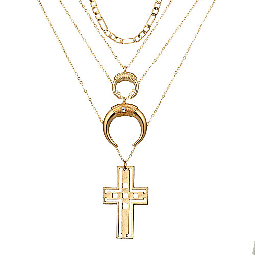 

Women's Necklace Friends European Romantic Casual / Sporty Sweet Chrome Gold 55 cm Necklace Jewelry 1pc For Street Festival