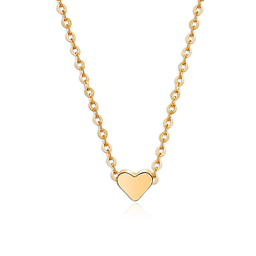

Women's Pendant Necklace Necklace Friends European Romantic Casual / Sporty Sweet Chrome Gold Silver 40 cm Necklace Jewelry 1pc For Street Festival