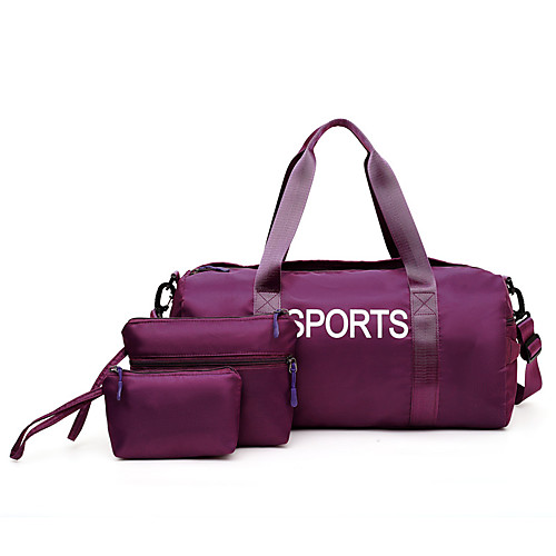 

Women's Zipper Oxford Cloth Bag Set Solid Color 3 Pcs Purse Set Black / Purple / Blushing Pink
