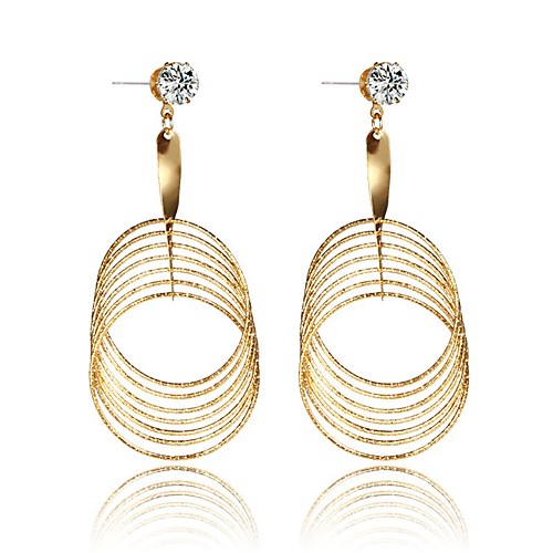 

Women's Earrings Holiday Wedding Birthday Romantic Earrings Jewelry Gold / Silver For Date Street Festival 1pc