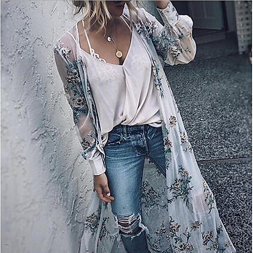 

Women's Daily Blouse - Geometric White