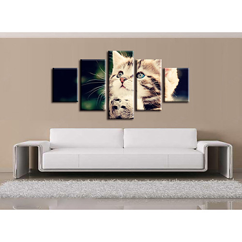 

5 Pieces Printing Decorative Painting Oil Painting Home Decorative Wall Art Picture Paint on Canvas Prints Animals Pets