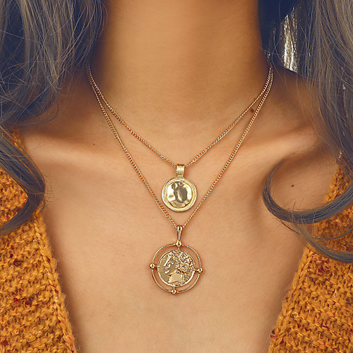 

Women's Necklace Friends European Romantic Casual / Sporty Sweet Chrome Gold 43 cm Necklace Jewelry 1pc For Street Festival