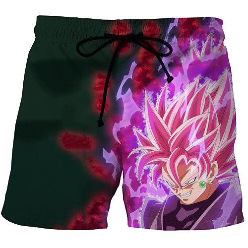 

Men's Swim Shorts Swim Trunks Bottoms Breathable Quick Dry Swimming Beach Water Sports 3D Print Summer / Micro-elastic