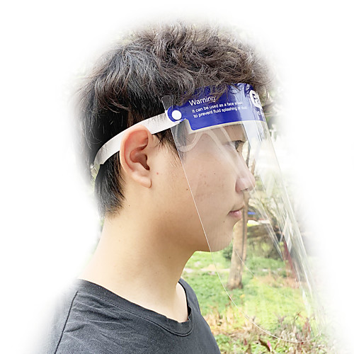 

1PCS Double-sided Anti-fogging Anti-droplet PET Head Wearing Transparent Protective Helmet
