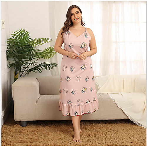 

Women's Deep V Robes Pajamas Geometric