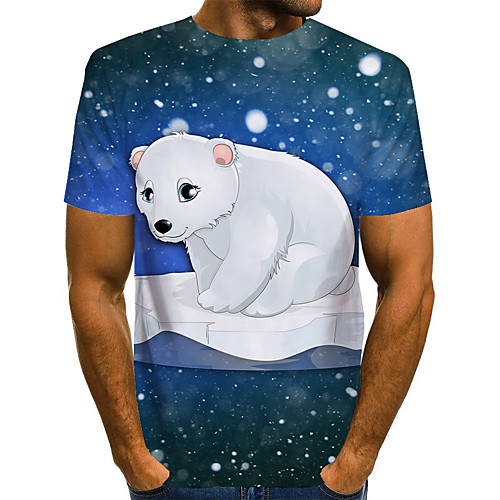 

Men's Daily Basic T-shirt - 3D Rainbow