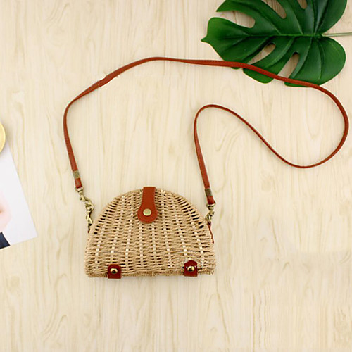 

Women's Straw Crossbody Bag Solid Color Dark Brown / Green / Brown