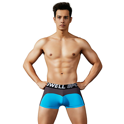 

Men's Basic Boxers Underwear / Briefs Underwear - Asian Size Low Waist Yellow Red Orange M L XL