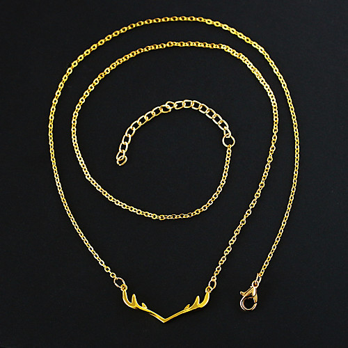 

Women's Pendant Necklace Necklace Friends European Romantic Casual / Sporty Sweet Chrome Gold Silver Red 45 cm Necklace Jewelry 1pc For Street Festival
