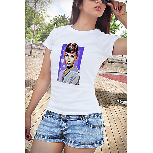 

Inspired by Funny Slogan Audrey Hepburn Marilyn Monroe Cosplay Costume T-shirt Polyster Print Printing T-shirt For Women's