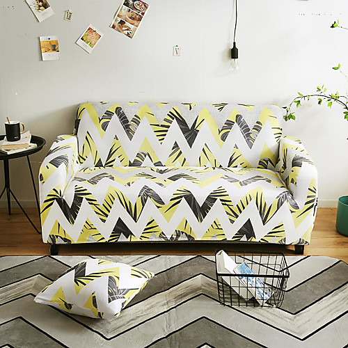 

Sofa Cover Stretch Cheap Couch Cover 1 Piece Soft Durable Slipcovers Washable Furniture Protector Loveseat L-shape(You will Get 1 Throw Pillow Case as free Gift)