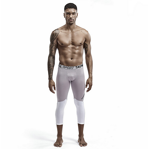 

Men's Normal Polyester Sexy Long Johns Color Block Mid Waist