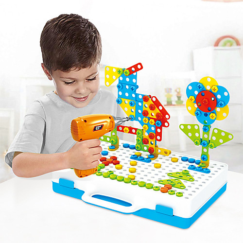 

Building Blocks Construction Set Toys Screw Toy 237 pcs Family Bolster compatible Legoing Electronic DIY Hand-made Boys and Girls Toy Gift / Kid's