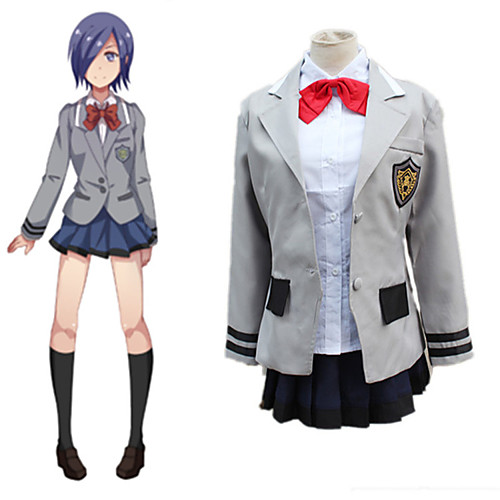 

Inspired by Tokyo Ghoul Kirishima Touka Anime Cosplay Costumes Japanese Cosplay Suits Coat Bow Tie For Women's