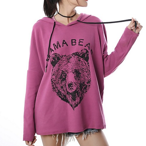 

Women's Basic Hoodie - Print Wine S