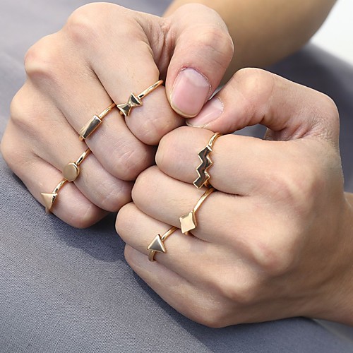 

Women's Ring 1 set Gold Silver Alloy Elegant Holiday European Festival Jewelry