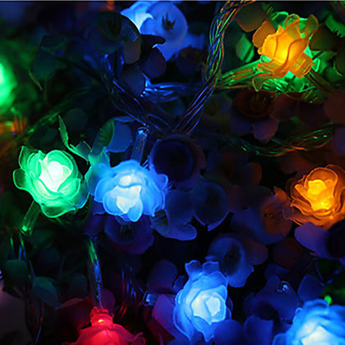 

LED Rose Lantern Flashing String Lights Starry Sky Lights USB Battery Bedroom Lights String Wedding Room Decoration Lights