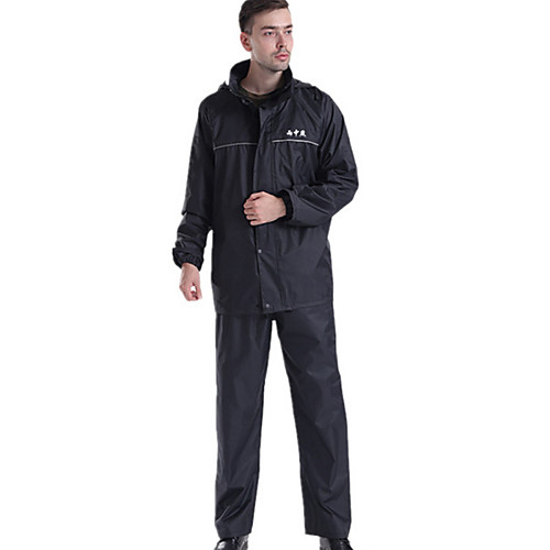 

Protective Clothing Anti Dust And Droplet Men's Hiking Raincoat Outdoor Waterproof Windproof Raincoat Black