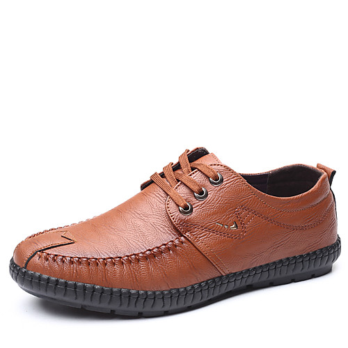 

Men's Leather Fall / Spring & Summer Casual / British Oxfords Breathable Brown / Black / Party & Evening