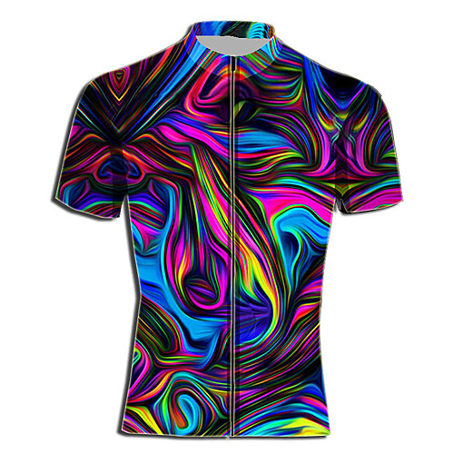 

Men's Daily Spring & Summer Regular Jacket, Color Block Stand Short Sleeve Polyester Purple