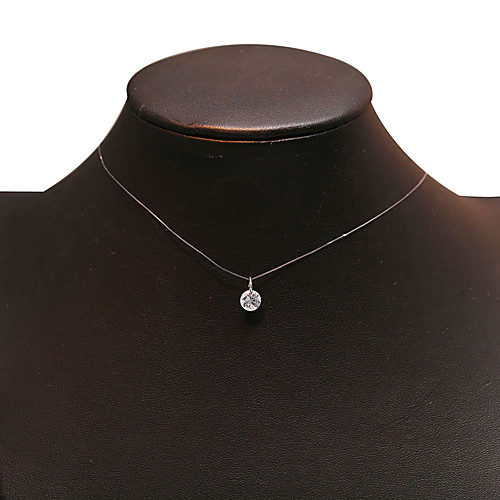 

Women's Pendant Necklace Necklace Friends European Romantic Casual / Sporty Sweet Chrome White 40 cm Necklace Jewelry 1pc For Street Festival