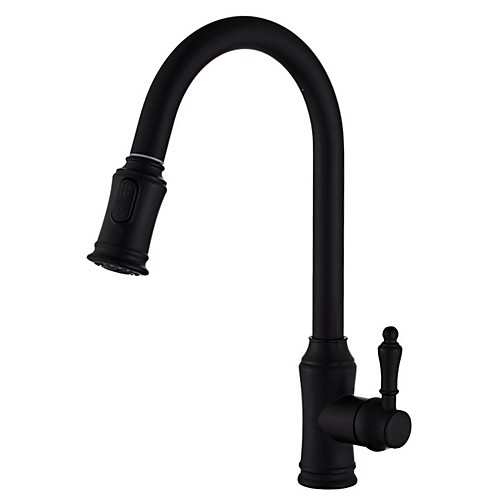 

Kitchen faucet - Single Handle One Hole Electroplated Pull-out / ­Pull-down Centerset Contemporary Kitchen Taps