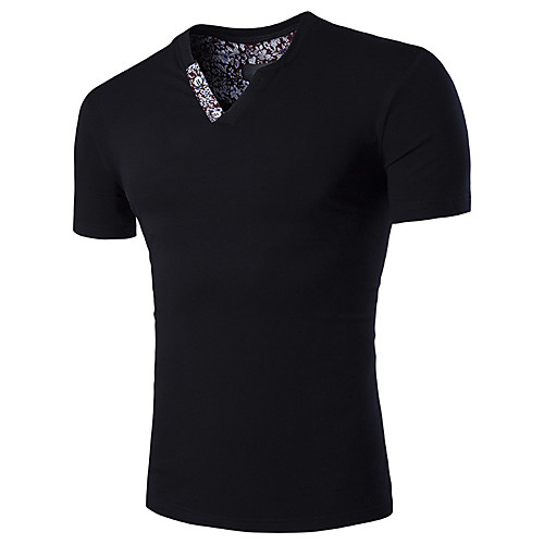 

Men's Daily Basic T-shirt - Solid Colored White