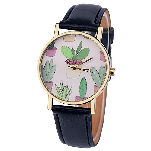 

Men and Women Sport Watch Quartz PU Leather Black / White / Brown Chronograph Cute New Design Analog New Arrival Fashion - Black White Blushing Pink One Year Battery Life