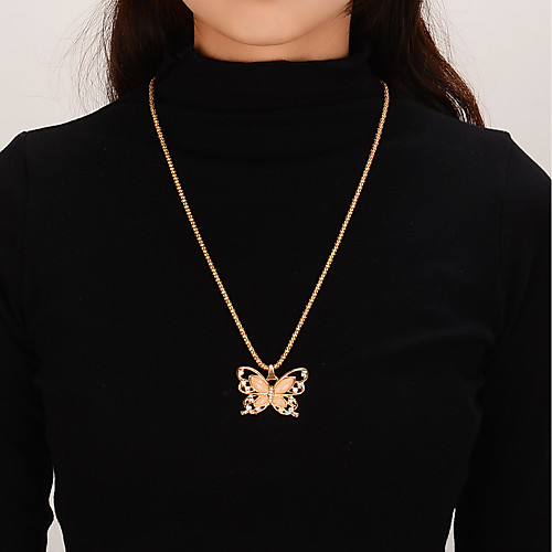 

Women's Pendant Necklace Necklace Friends European Romantic Casual / Sporty Sweet Chrome Gold 60 cm Necklace Jewelry 1pc For Street Festival