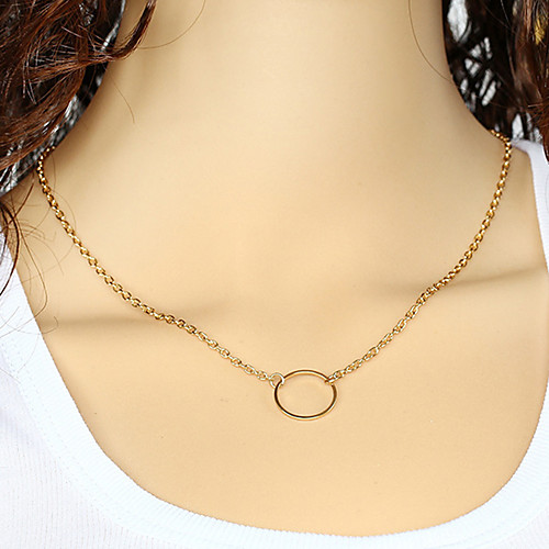 

Women's Pendant Necklace Necklace Friends European Romantic Casual / Sporty Sweet Chrome Gold 45 cm Necklace Jewelry 1pc For Street Festival