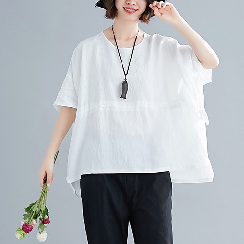 

Women's Daily T-shirt - Solid Colored Red