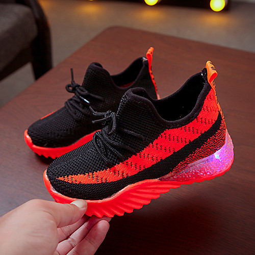 

Boys' / Girls' Comfort / LED Shoes PU / Flyknit Sneakers Toddler(9m-4ys) / Little Kids(4-7ys) Braided Strap / Split Joint / LED Yellow / Orange / Green Spring / Fall / Party & Evening