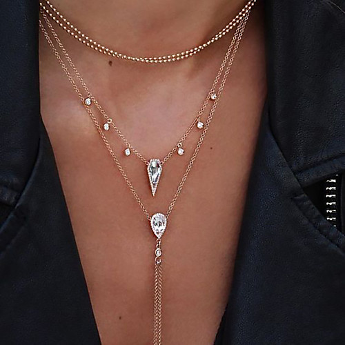 

Women's Pendant Necklace Necklace Friends European Romantic Casual / Sporty Sweet Chrome Gold 45 cm Necklace Jewelry 1pc For Street Festival
