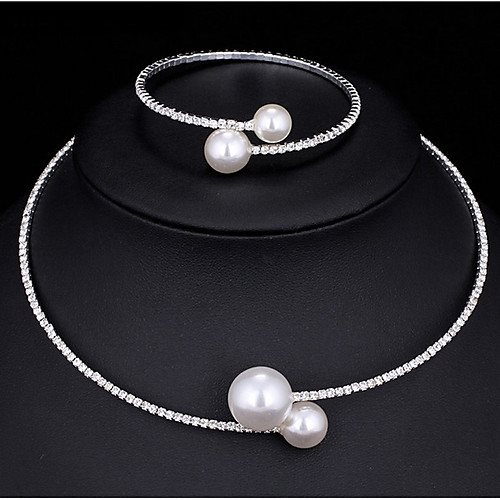 

Women's Jewelry Set Stylish Luxury Elegant Pearl Earrings Jewelry Gold / Silver For Wedding Party Evening Formal Engagement 1 set