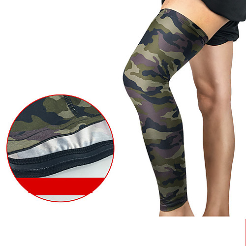 

Leg Sleeves Leg Warmers Sporty for Joint Pain and Arthretith Running Marathon Anti-slip Strap Compression Collision Avoidance Men's Women's Spandex Fabric 1 Piece Sports Camouflage