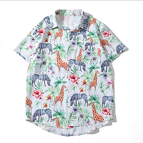 

Men's Daily Shirt - Animal White