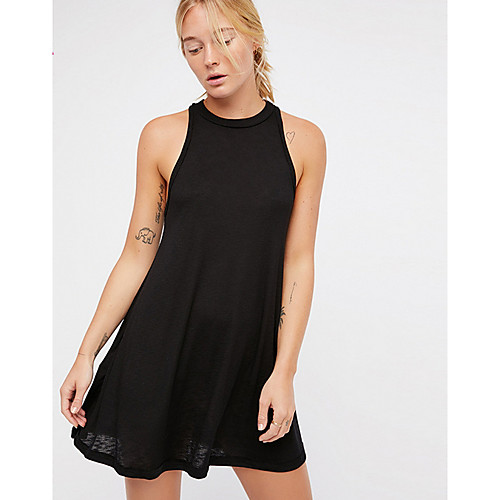 

Women's White Black Dress Sheath Solid Color S M